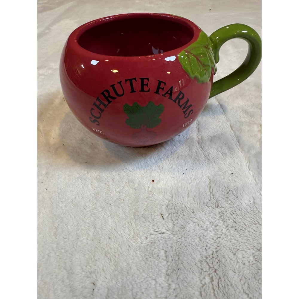 The Office Schrute Farms Beets & Self Defense 20oz Ceramic Mug Red Silver